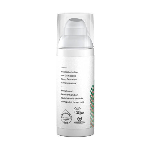 a white bottle of Hemptouch nurturing face cream with CBD (50 ml/50 mg) on a white background.