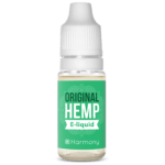 A bottle of Harmony E-liquid 300mg CBD - Classic Hemp (10ml).