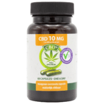 a Jacob Hooy CBD Capsules bottle (60 pcs - 10mg).