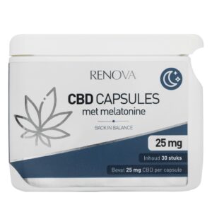 Renova CBD capsules with Melatonin 15% (25 mg)