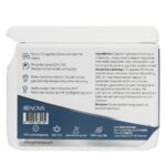 A white container with a label on it: Renova CBD capsules with Melatonin 15% (25 mg)