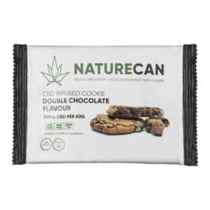 A CBD cookie with chocolate flavor.