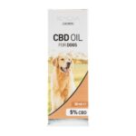 A bottle of Renova - CBD oil 2,5% for dogs (30ml).