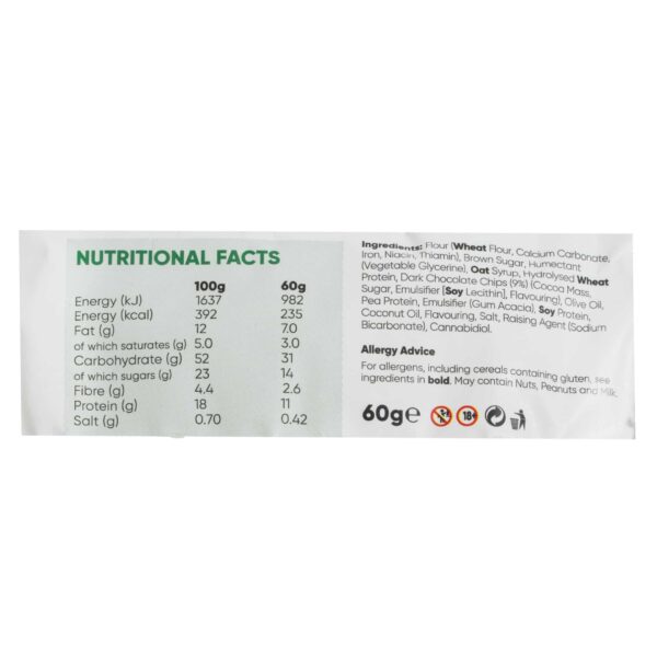 a close up of a nutrition label on a white background.