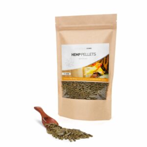 Bird food with CBD from the cannabis plant