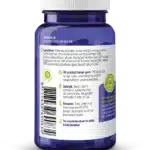A blue bottle of Vitakruid – Multi Day & Night® Mama (2 x 30 Tablets) with a white label in Dutch, showing ingredients, usage, storage tips, and certification logos.